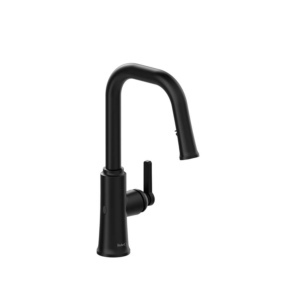 Riobel - TrattoriaE Pull-Down Touchless Kitchen Faucet With U-Spout - Black