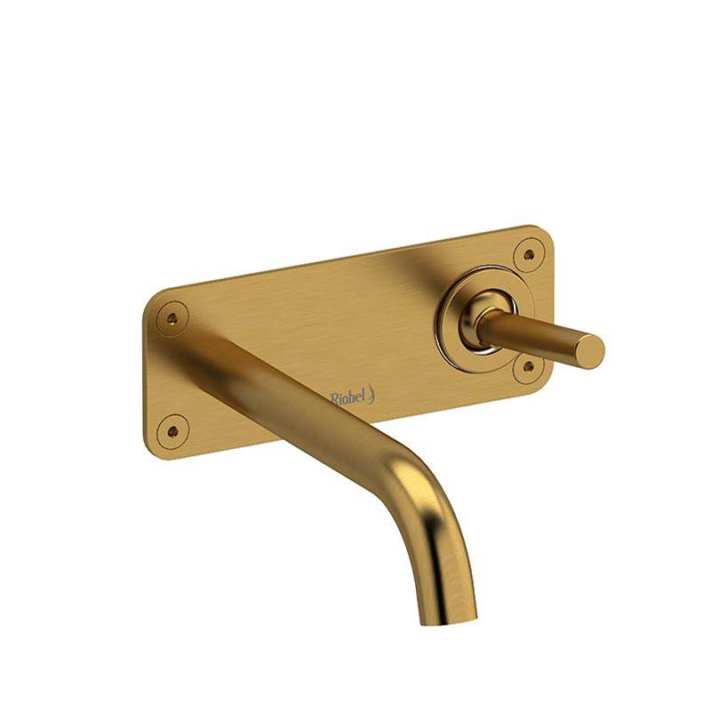 Riobel - RiuE Wall Mount Lavatory Faucet - Brushed Gold