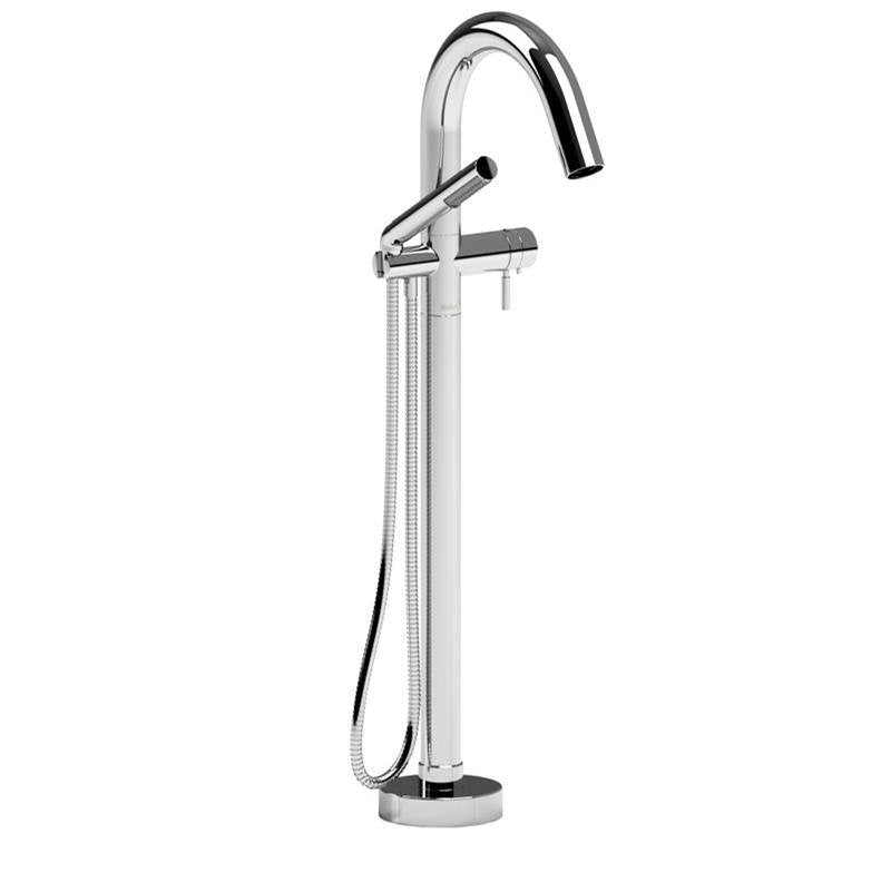 Riobel - RiuE Single Hole Floor Mount Tub Filler Trim - Chrome