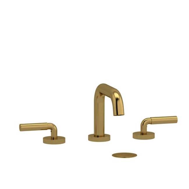 Riobel - RiuE Widespread Lavatory Faucet With U-Spout - Brushed Gold