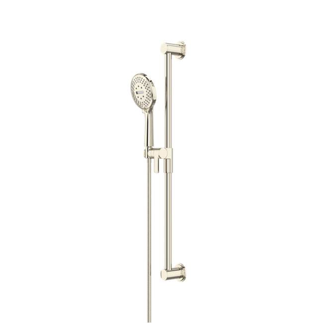Riobel - Handshower Set With 29'' Slide Bar and 5-Function Handshower - Polished Nickel