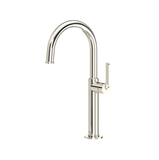 Riobel - AuthenticaE Single Handle Tall Lavatory Faucet - Polished Nickel