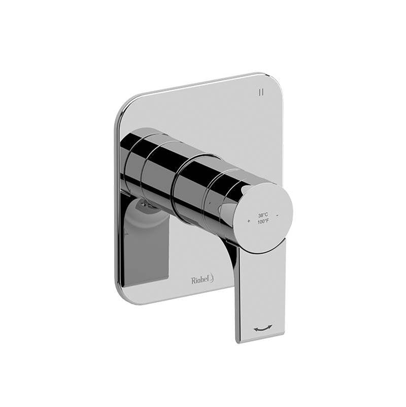Riobel - FreskE 1/2'' Therm & Pressure Balance Trim With 5 Functions - Chrome