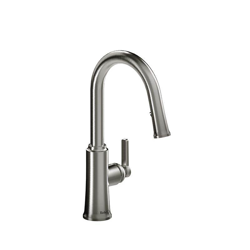 Riobel - TrattoriaE Pull-Down Kitchen Faucet With C-Spout - Stainless