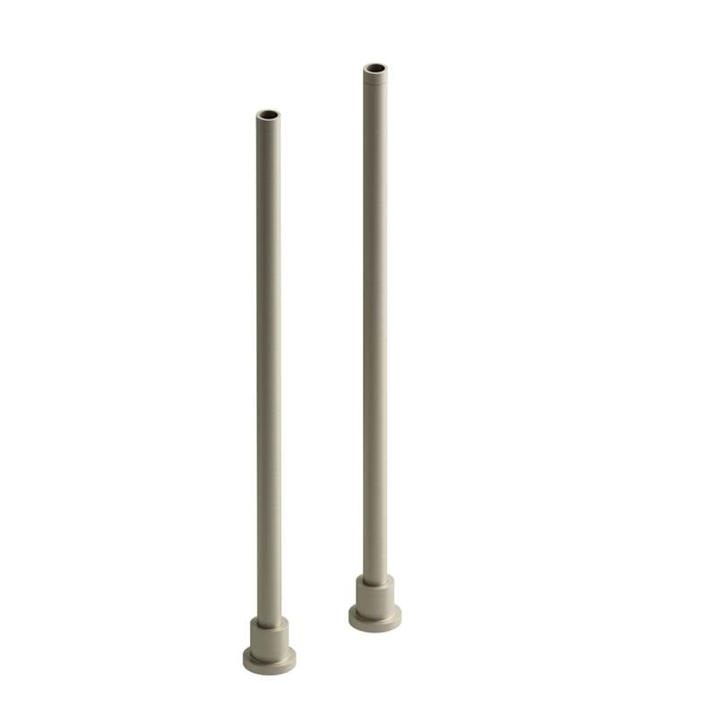 Riobel - 26'' Floor Mount Riser Pair - Brushed Nickel