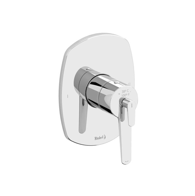 Riobel - VentyE 1/2'' Therm & Pressure Balance Trim With 2 Functions - Chrome