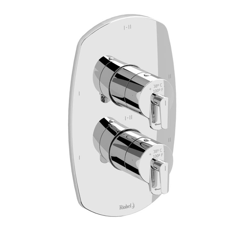 Riobel - VentyE 3/4'' Therm & Pressure Balance Trim With 6 Functions - Chrome
