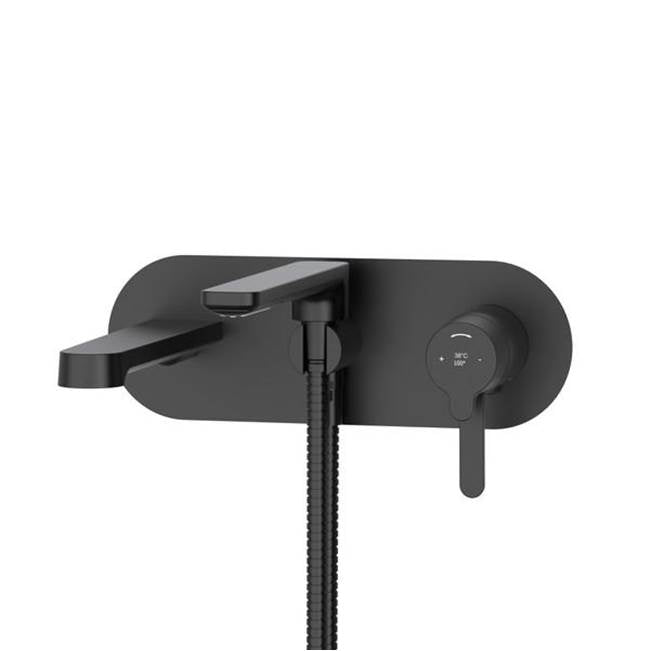 Riobel - NibiE Wall Mount Tub Filler Trim - Black
