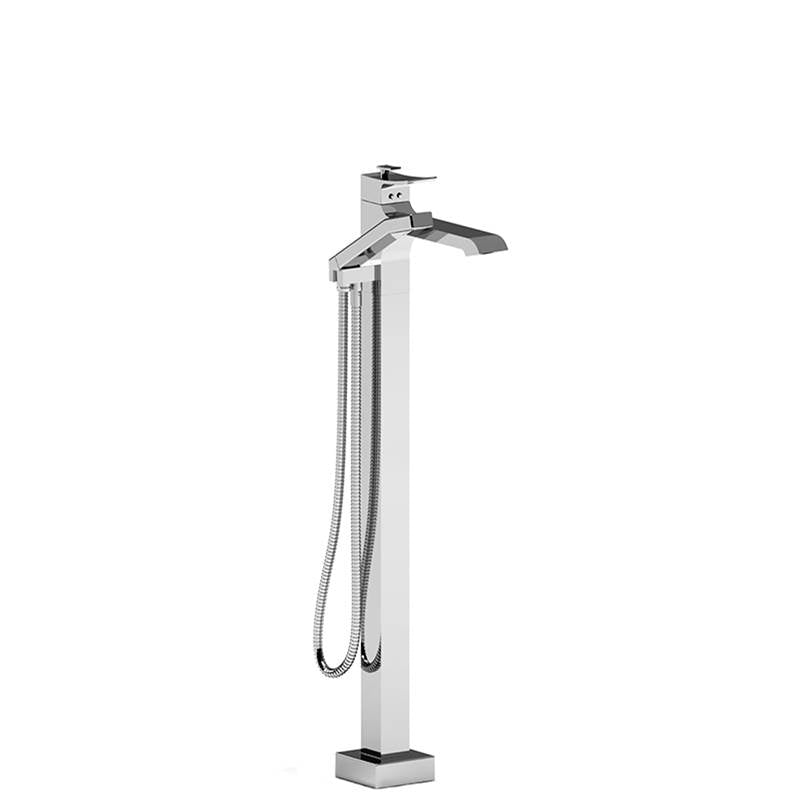 Riobel - ZendoE Single Hole Floor Mount Tub Filler Trim - Chrome