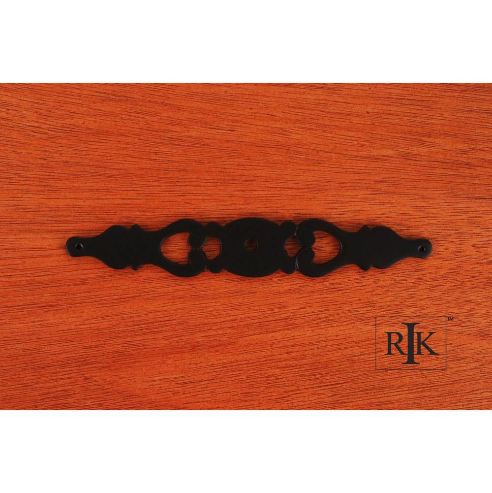 RK International - Contemporary Plate with One Hole - Black