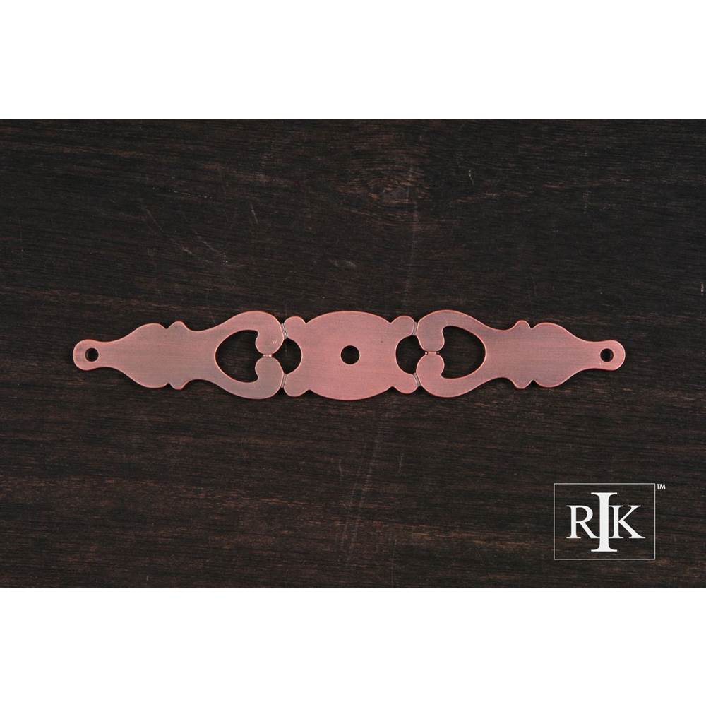 RK International - Contemporary Plate with One Hole - Distressed Copper