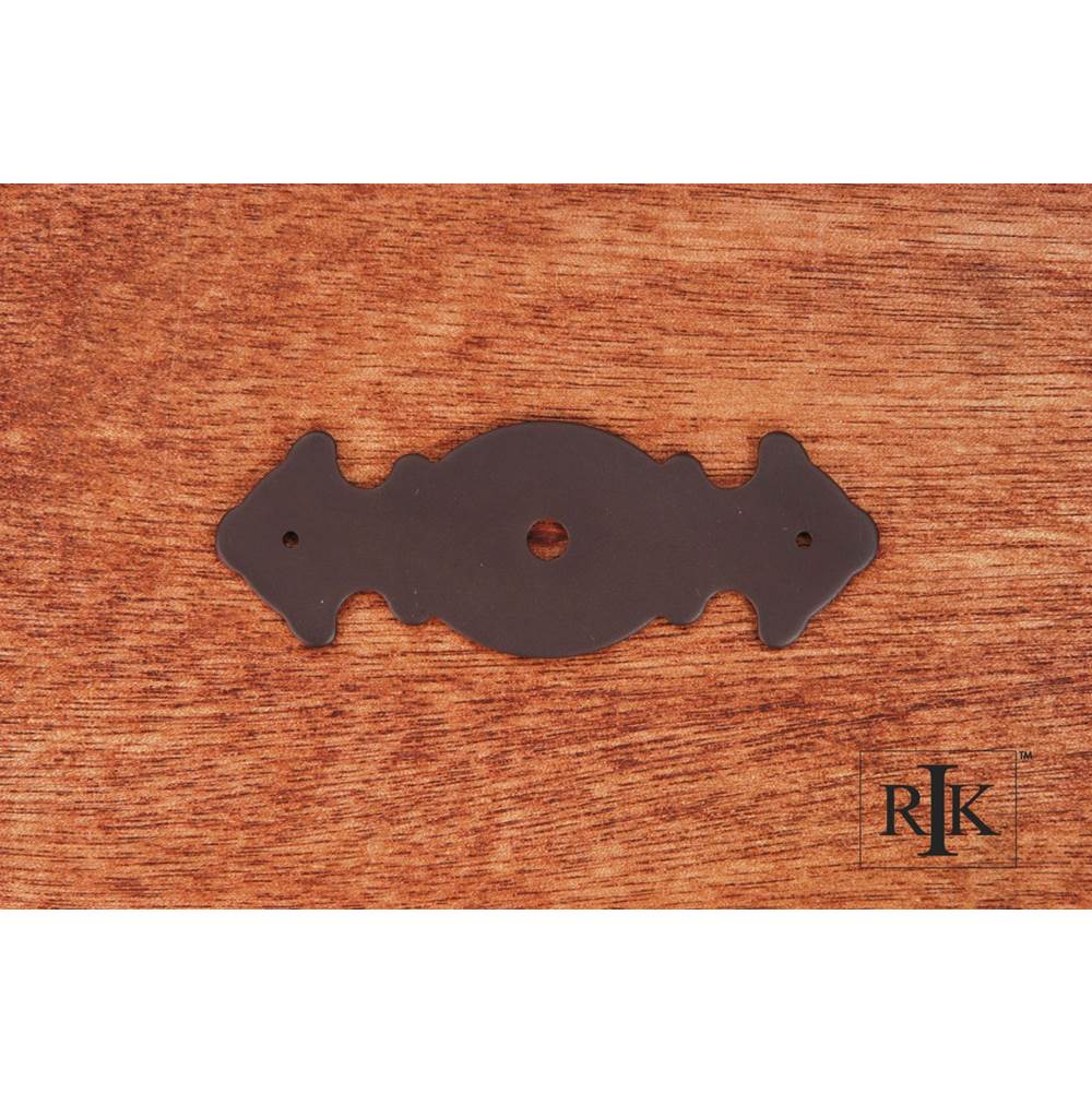 RK International - Decorative Plate with One Hole - Oil Rubbed Bronze