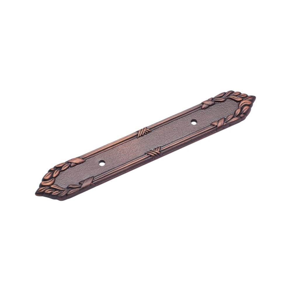 RK International - Ornate Edge Pull Backplate - Distressed Copper