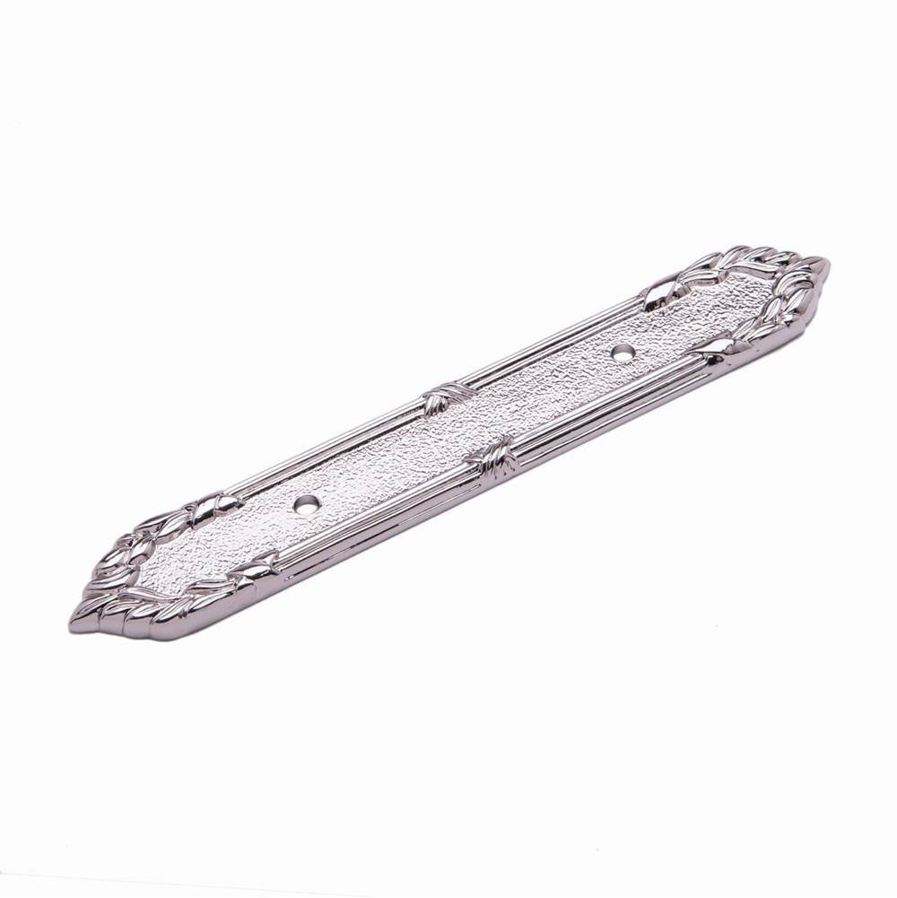 RK International - Ornate Edge Pull Backplate - Polished Nickel