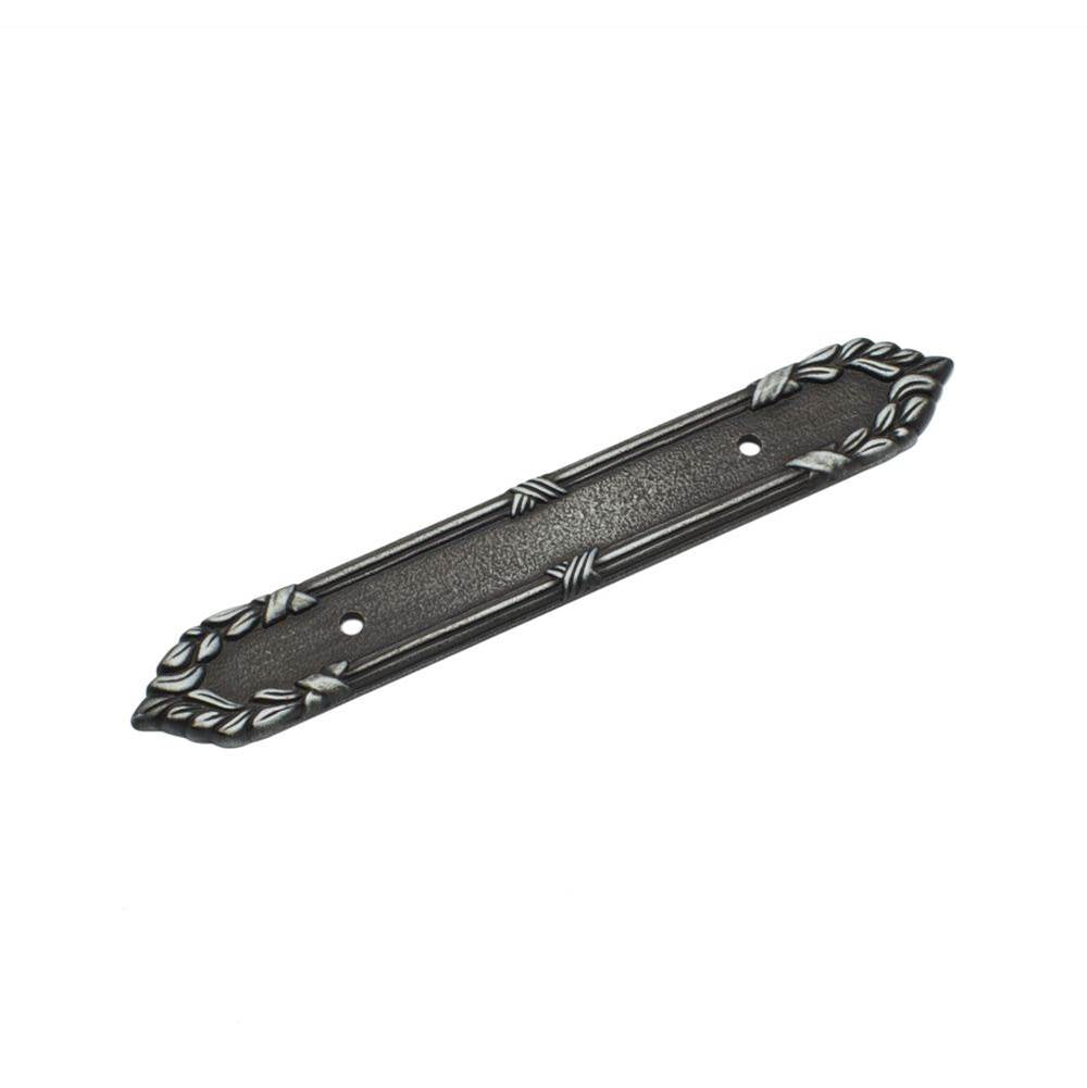 RK International - Ornate Edge Pull Backplate - Distressed Nickel