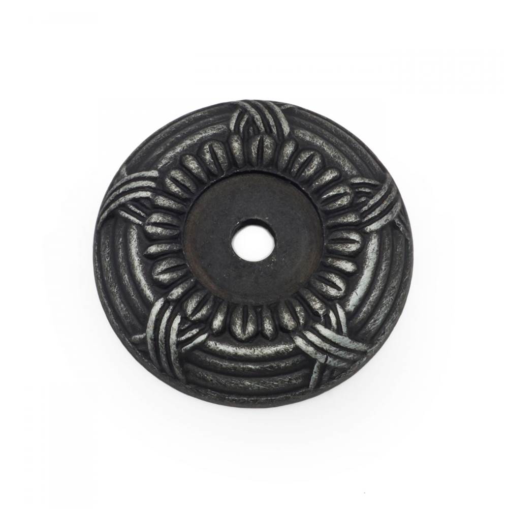 RK International - Cross and Petal Knob Backplate - Distressed Nickel