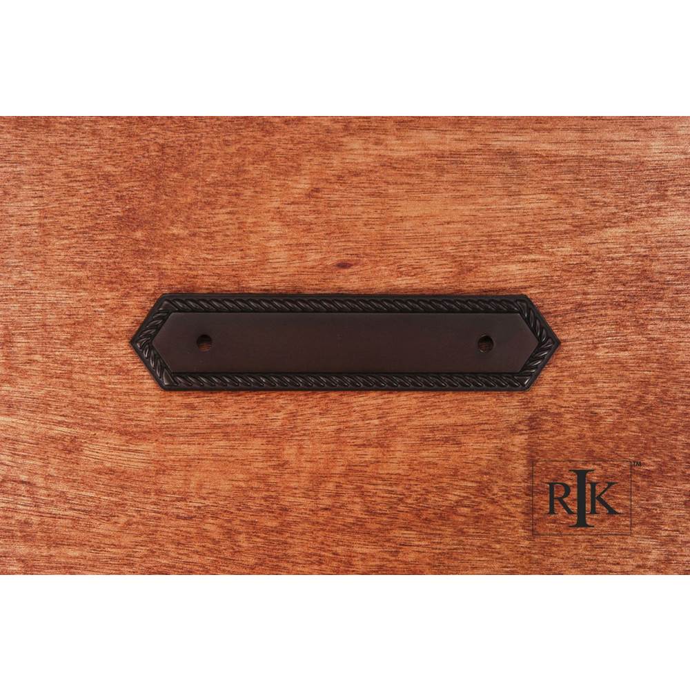 RK International - Rope Pull Backplate - Oil Rubbed Bronze