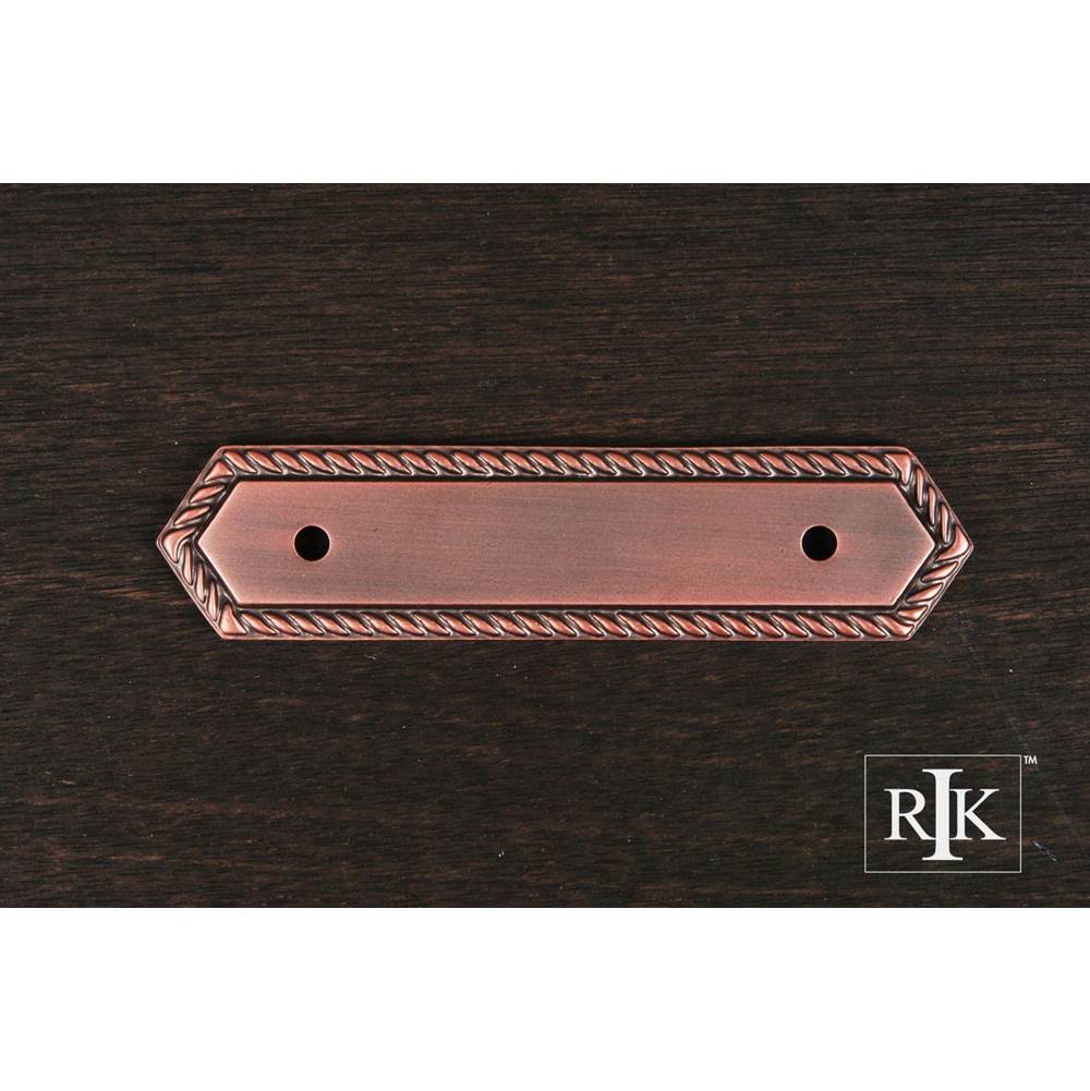 RK International - Rope Pull Backplate - Distressed Copper