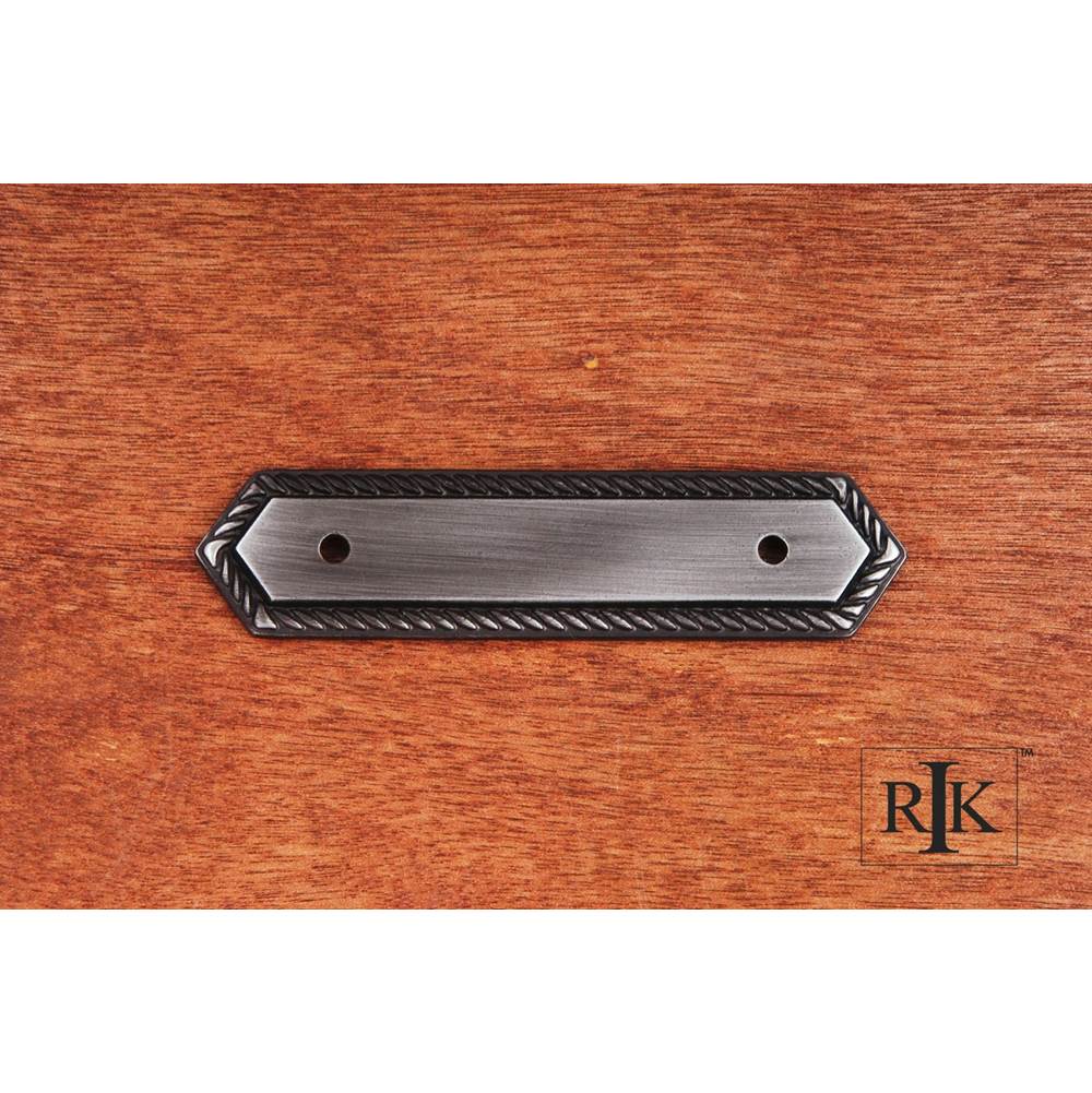 RK International - Rope Pull Backplate - Distressed Nickel