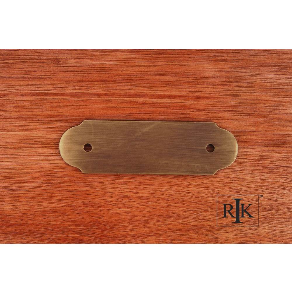 RK International - Smooth Pull Backplate - Antique English
