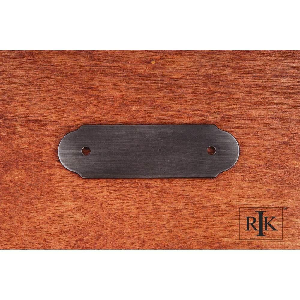 RK International - Smooth Pull Backplate - Distressed Nickel