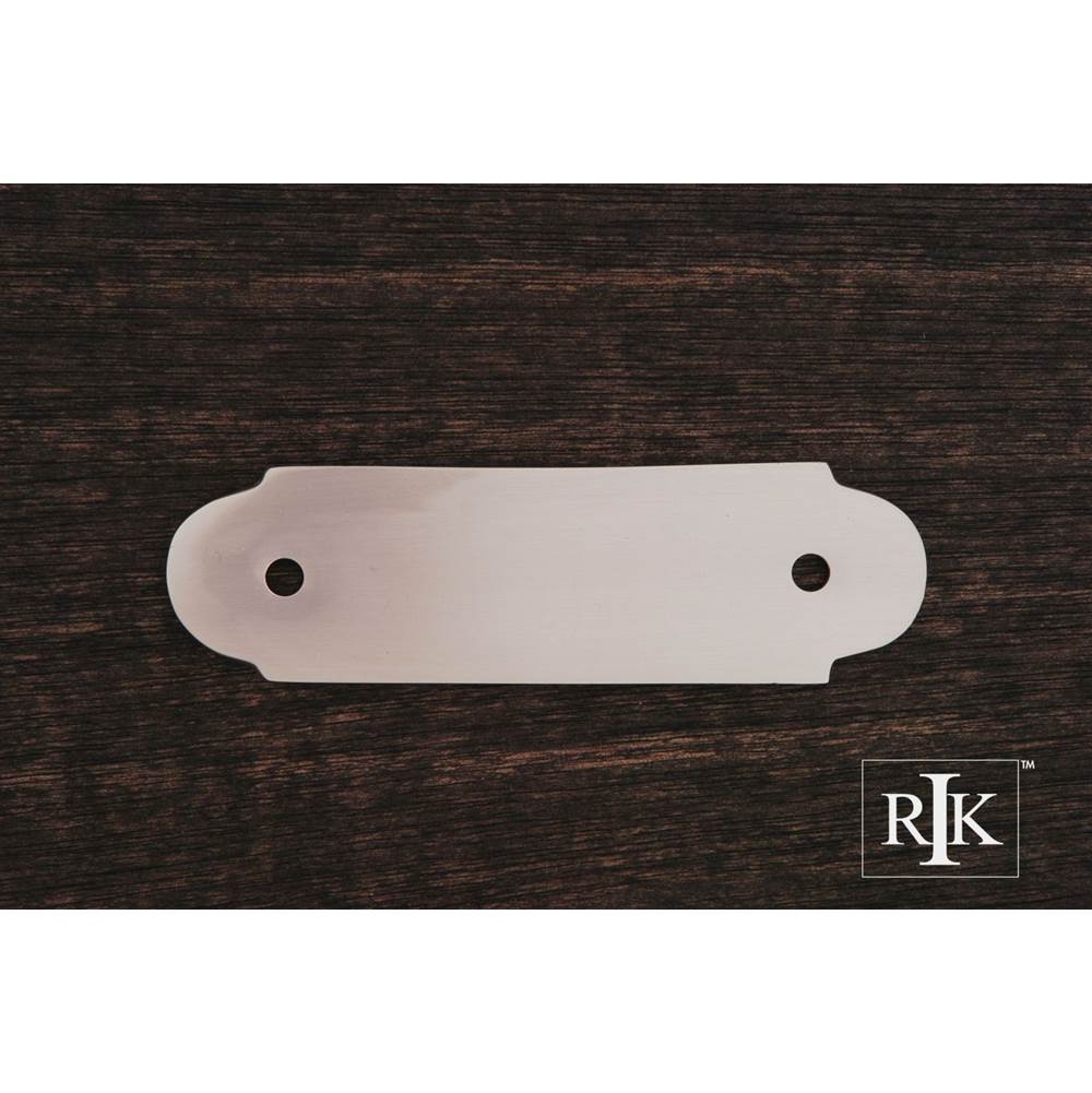 RK International - Smooth Pull Backplate - Satin Nickel