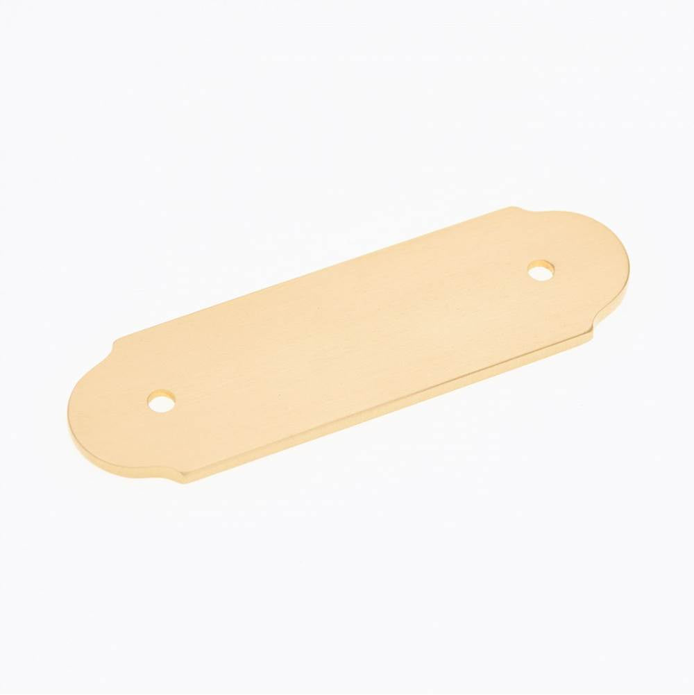 RK International - Smooth Pull Backplate - Satin Brass