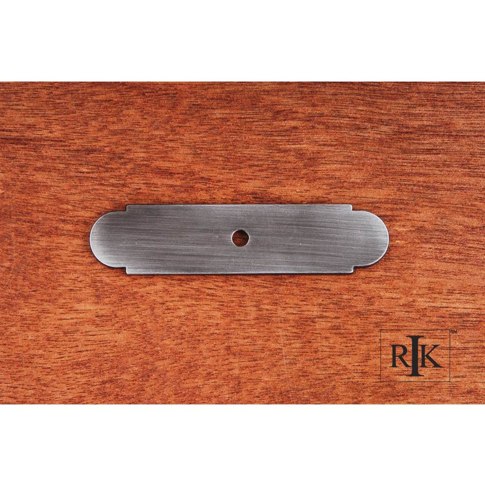 RK International - Small Backplate with One Hole - Distressed Nickel