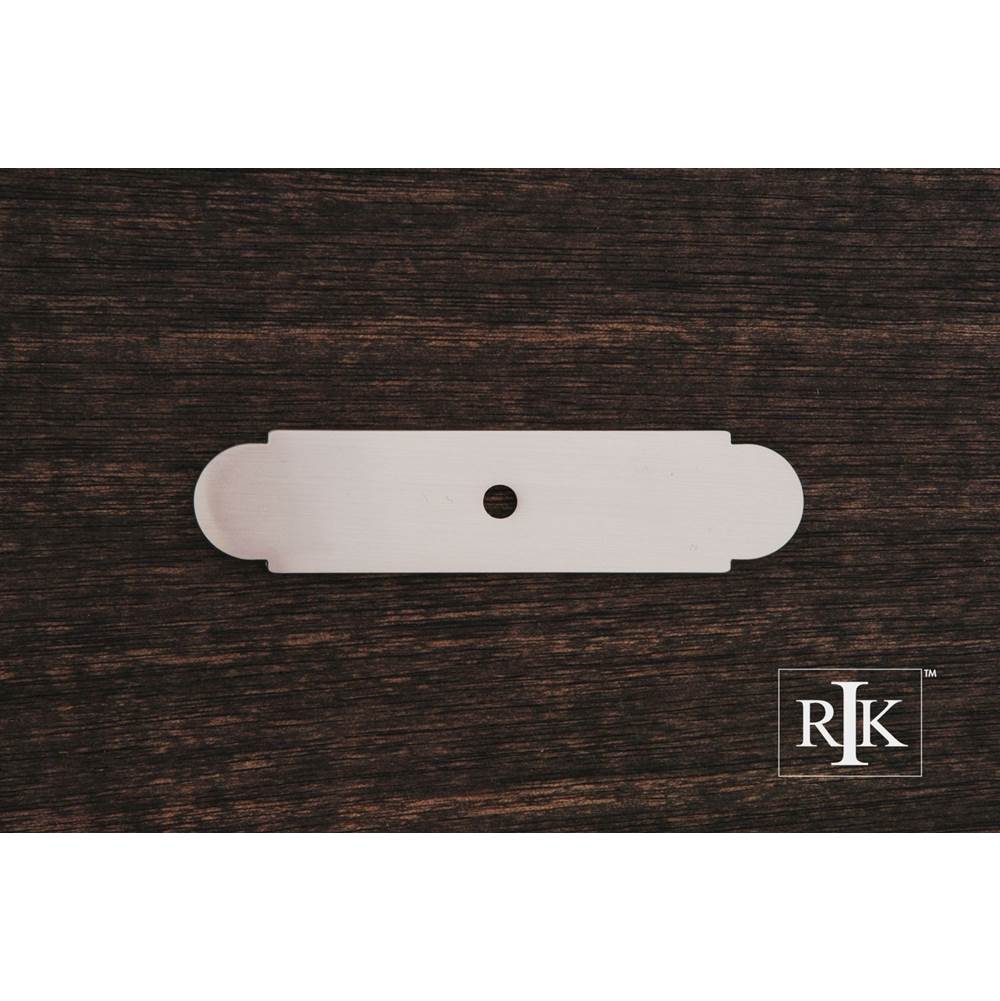 RK International - Small Backplate with One Hole - Satin Nickel