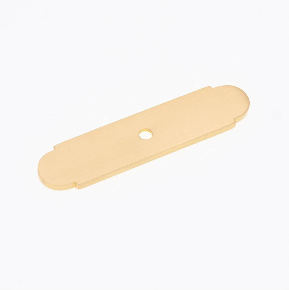 RK International - Small Backplate with One Hole - Satin Brass