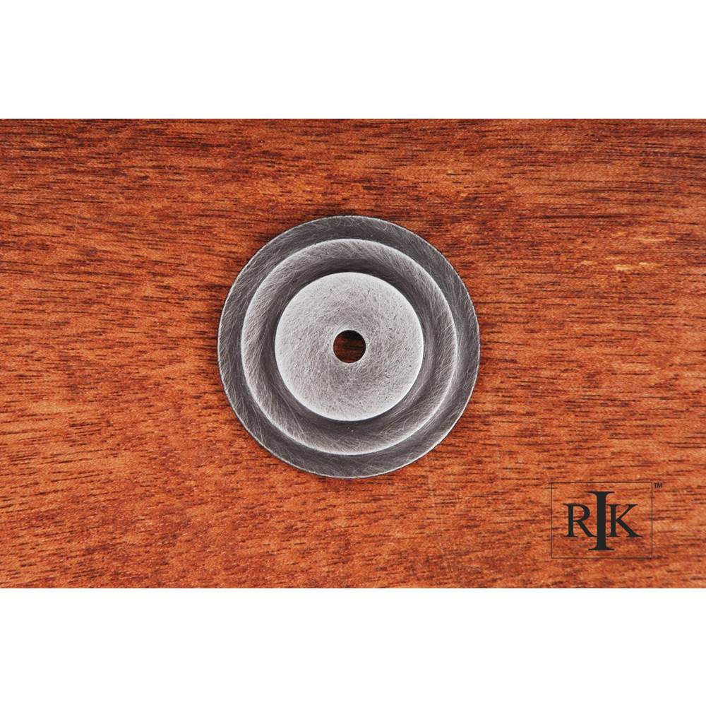 RK International - Plain Single Hole Backplate - Distressed Nickel