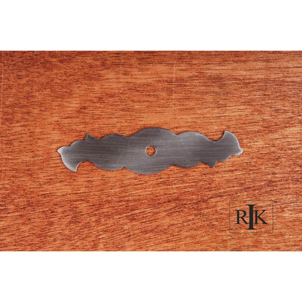 RK International - Curvy Single Hole Backplate - Distressed Nickel