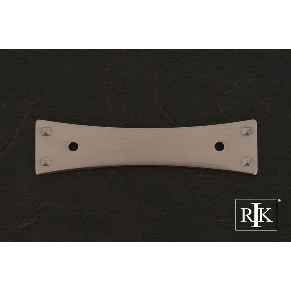 RK International - Bent Rectangle Backplate - Satin Nickel