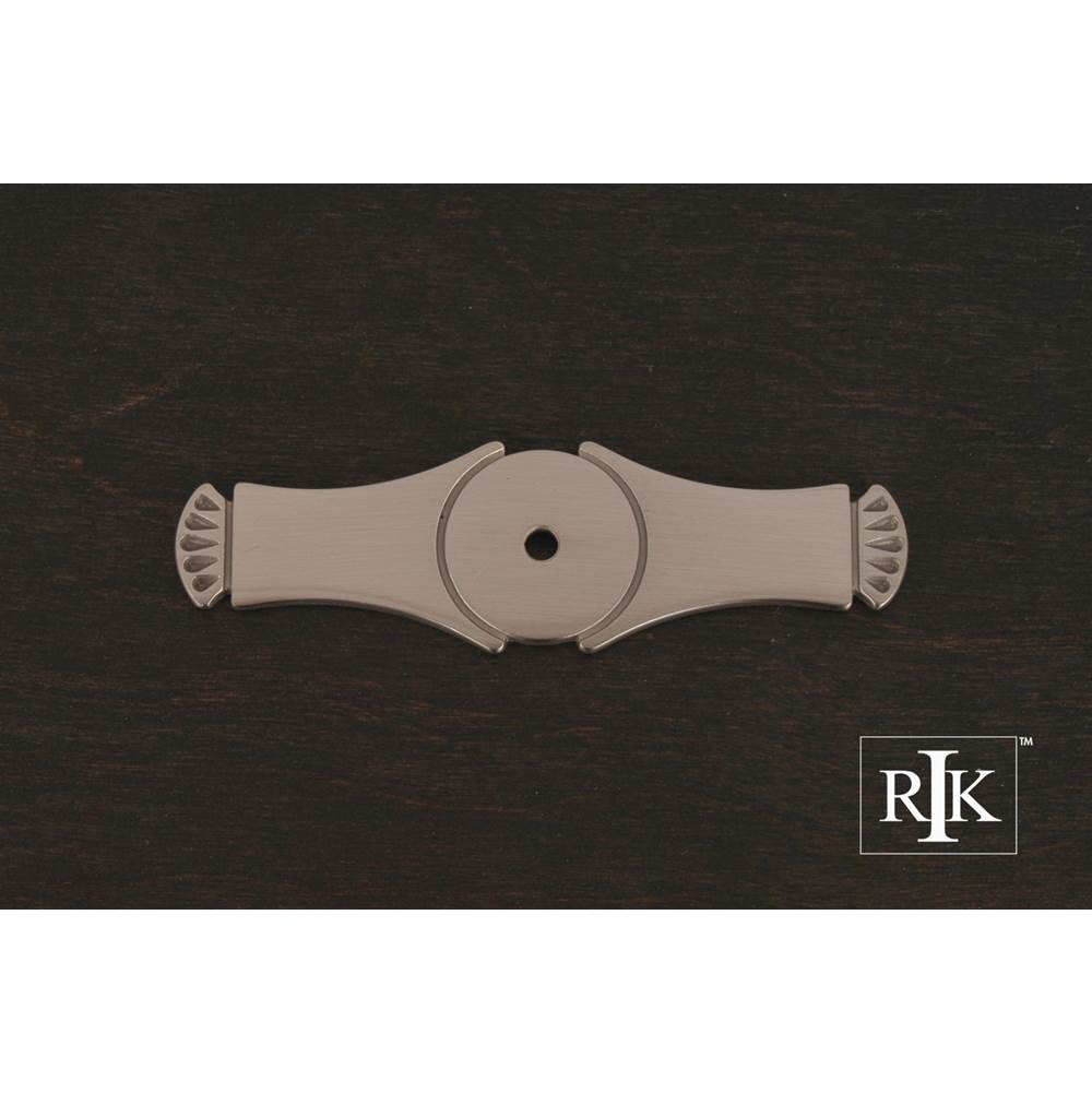 RK International - Curved Gill Ends Backplate - Satin Nickel