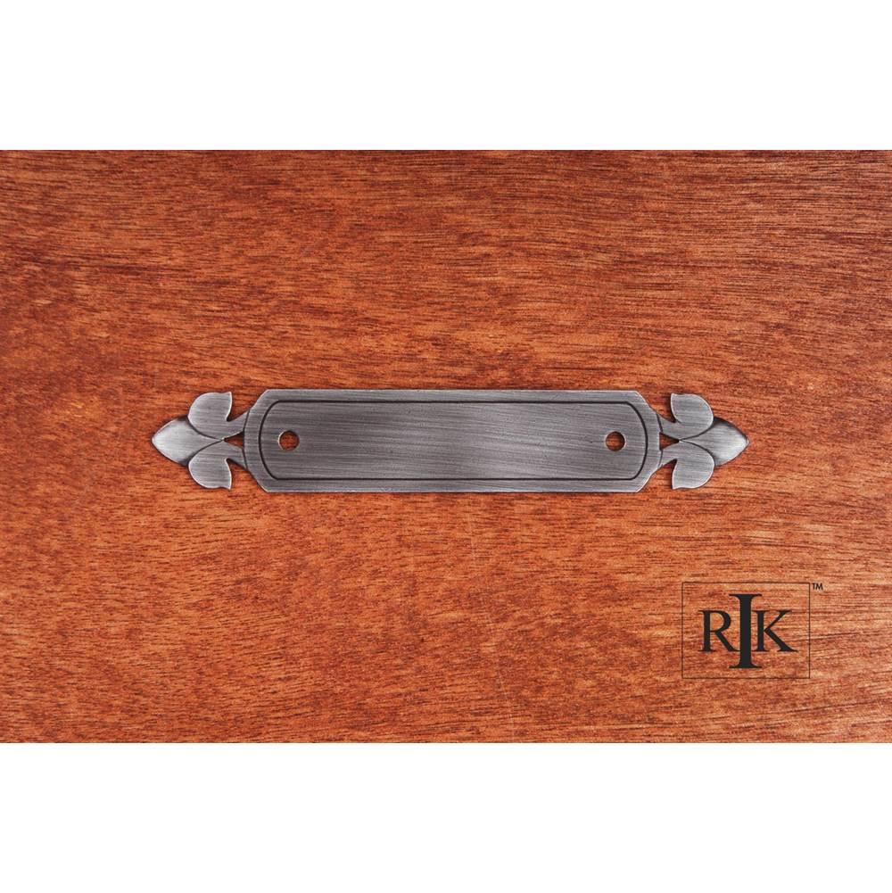 RK International - Backplate with Spade Ends - Distressed Nickel