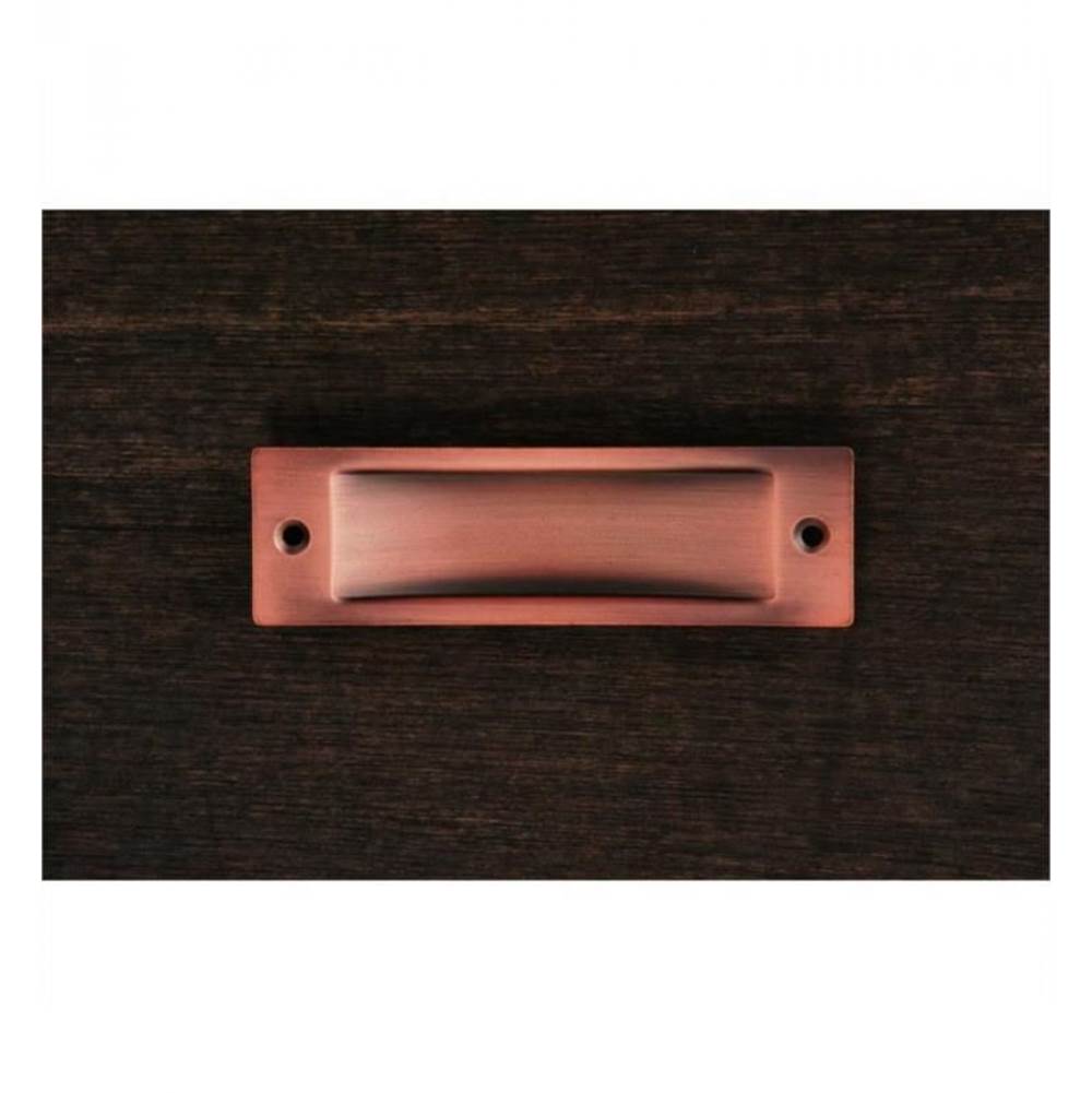 RK International - Thin Rectangle Flush Pull - Distressed Copper