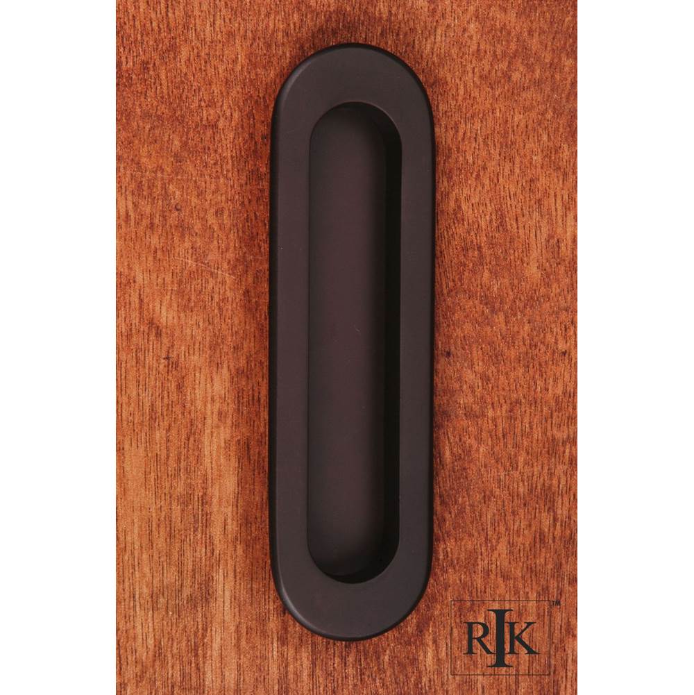 RK International - Thick Oval Flush Pull - Oil Rubbed Bronze