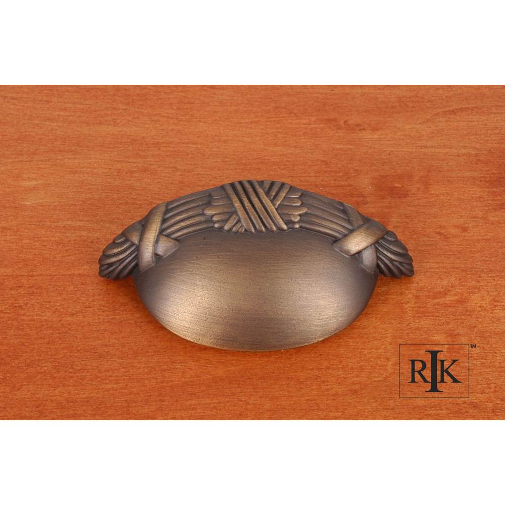 RK International - Lines and Crosses at Edge Cup Pull - Antique English