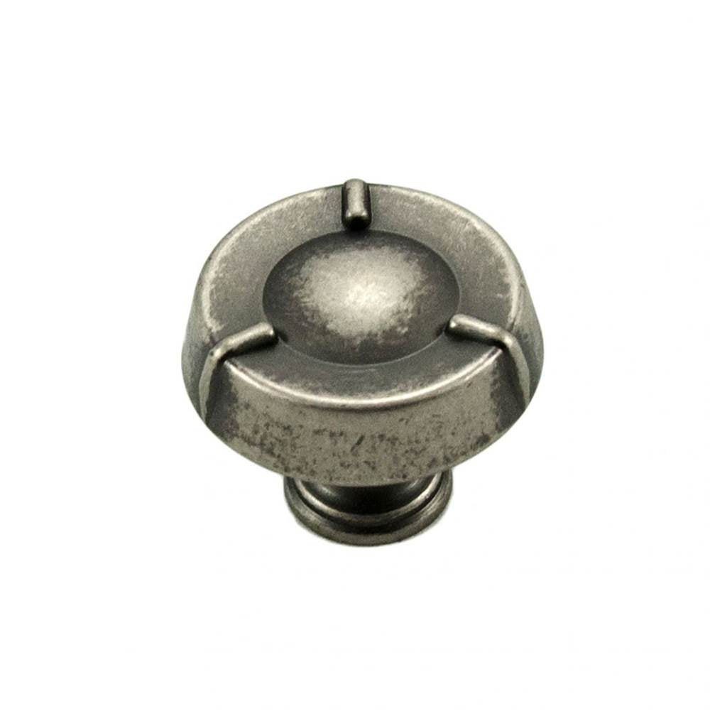 RK International - Large Fullerton Knob - Weathered Nickel