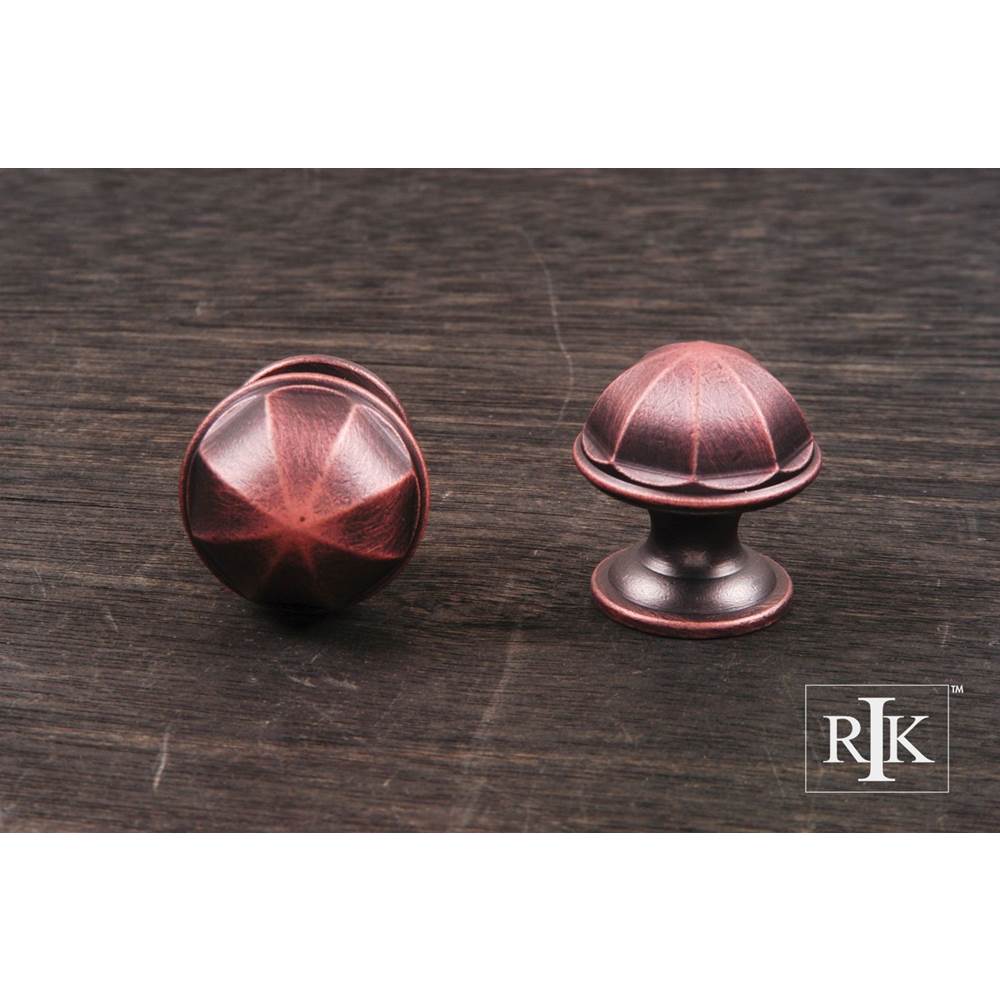 RK International - Contoured Dome Knob - Distressed Copper