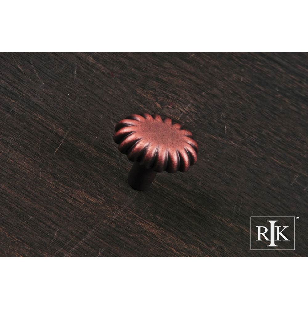 RK International - Lines at End Knob - Distressed Copper
