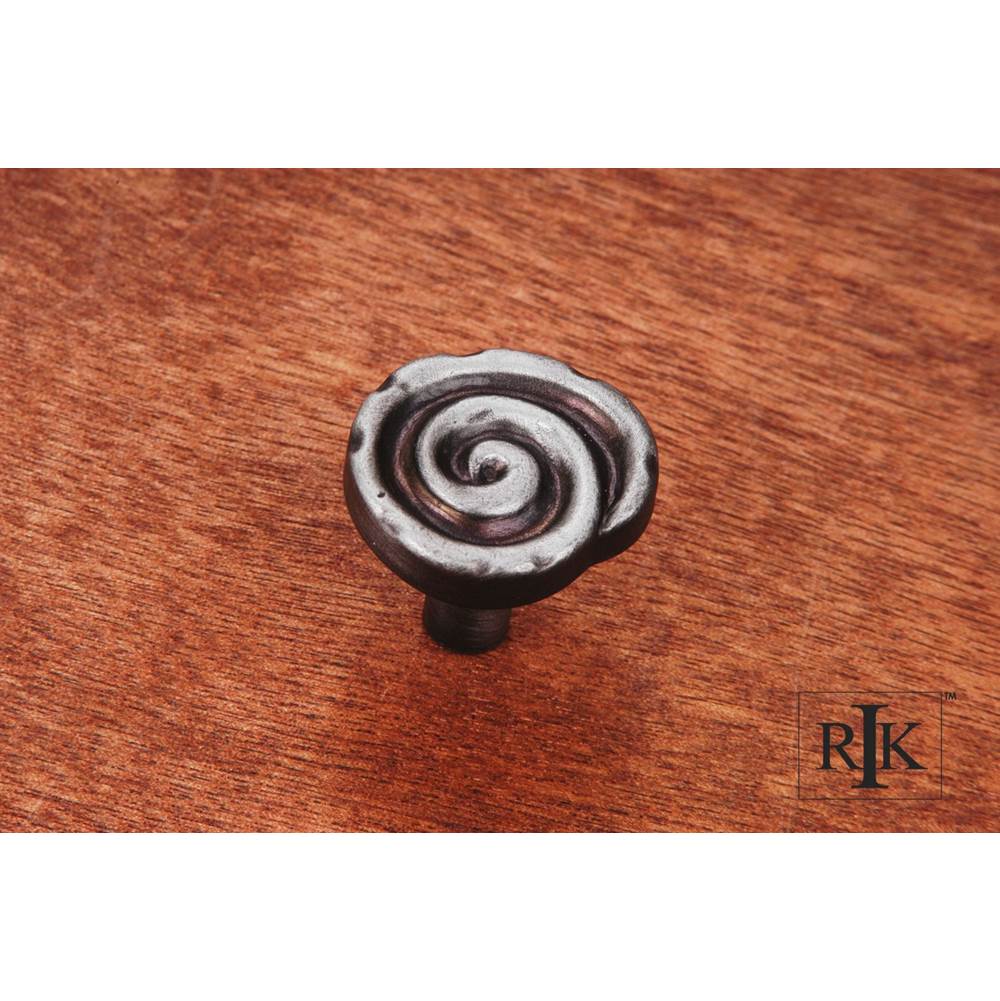 RK International - Swirl Knob - Distressed Nickel