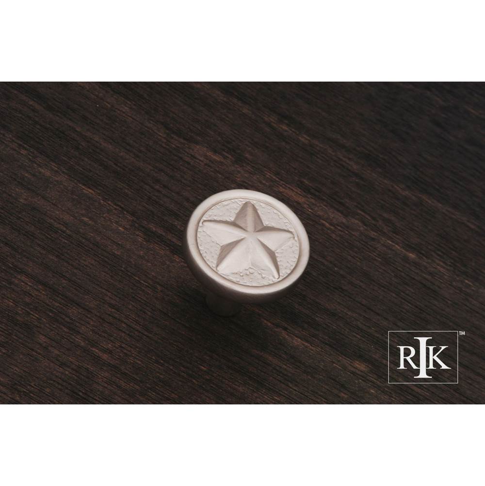 RK International - Rugged Texas Star Knob - Satin Nickel