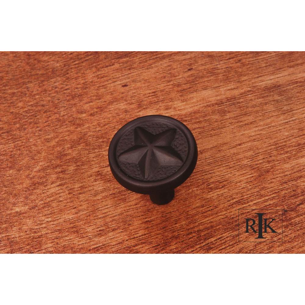 RK International - Rugged Texas Star Knob - Oil Rubbed Bronze