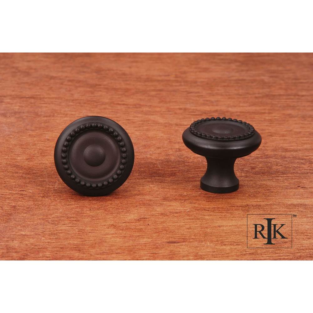 RK International - Beaded Knob with Tip - Oil Rubbed Bronze