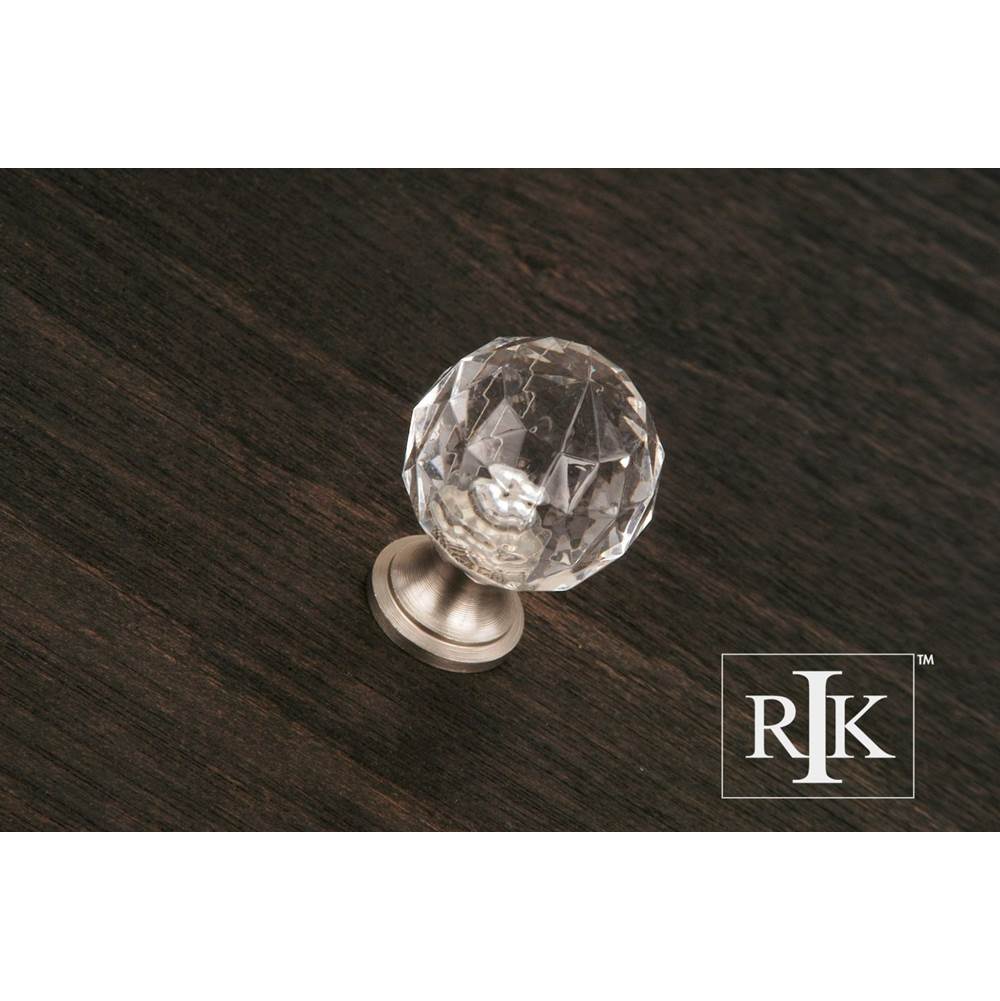RK International - Acrylic Hammered Knob - Satin Nickel