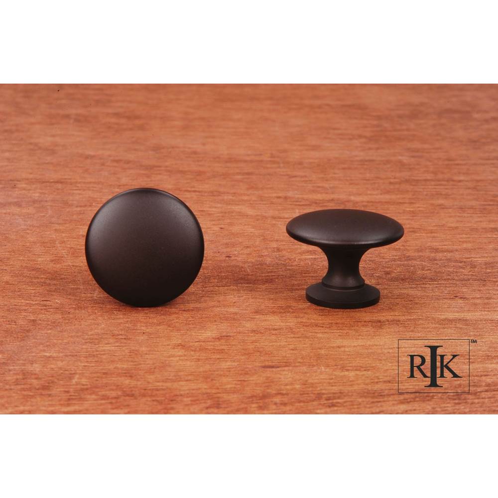 RK International - Flat Face Knob - Oil Rubbed Bronze