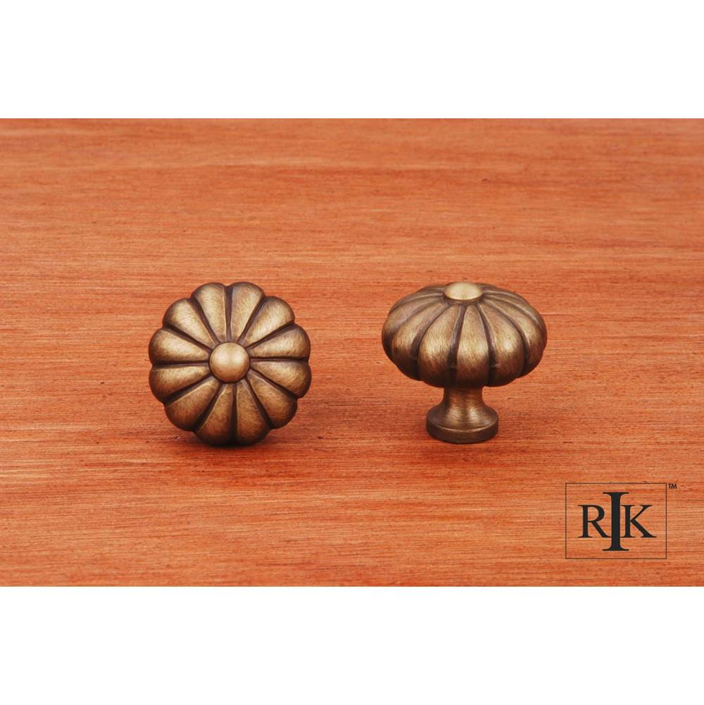 RK International - Small Melon Knob - Antique English