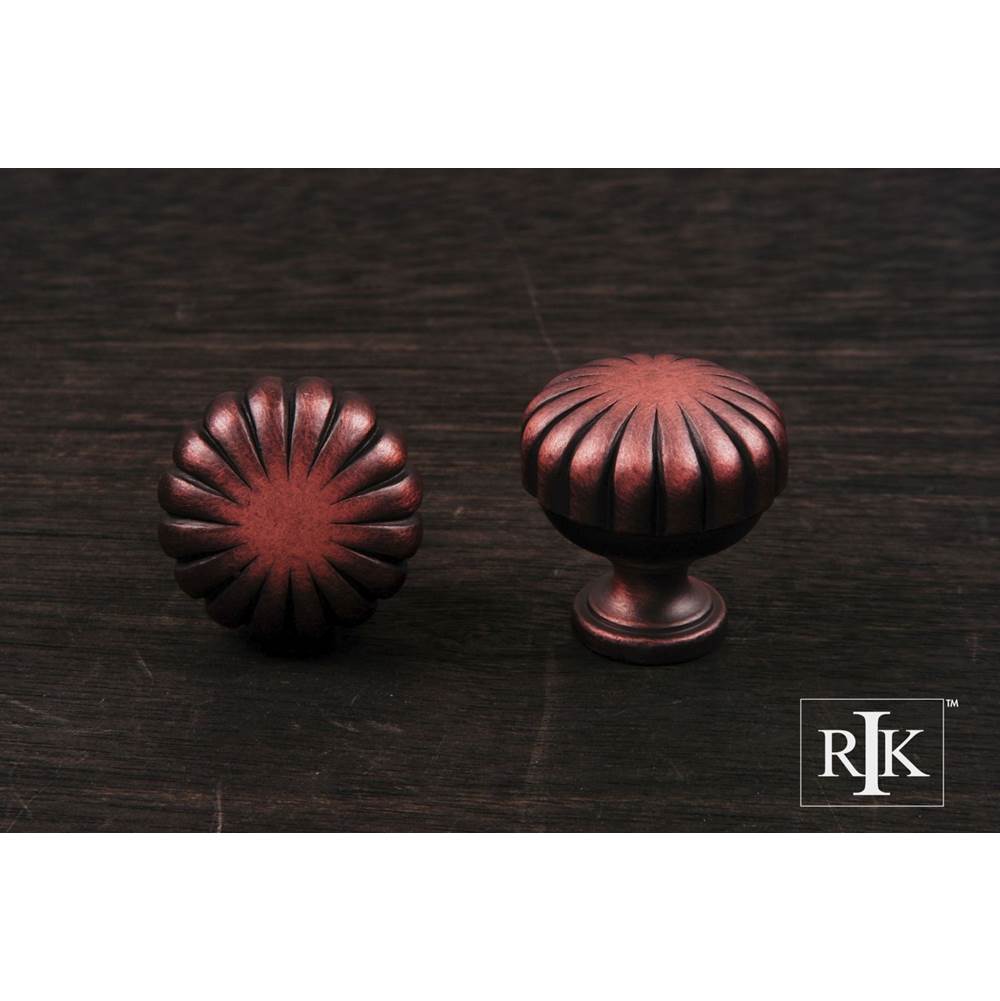 RK International - Smooth Melon Knob - Distressed Copper