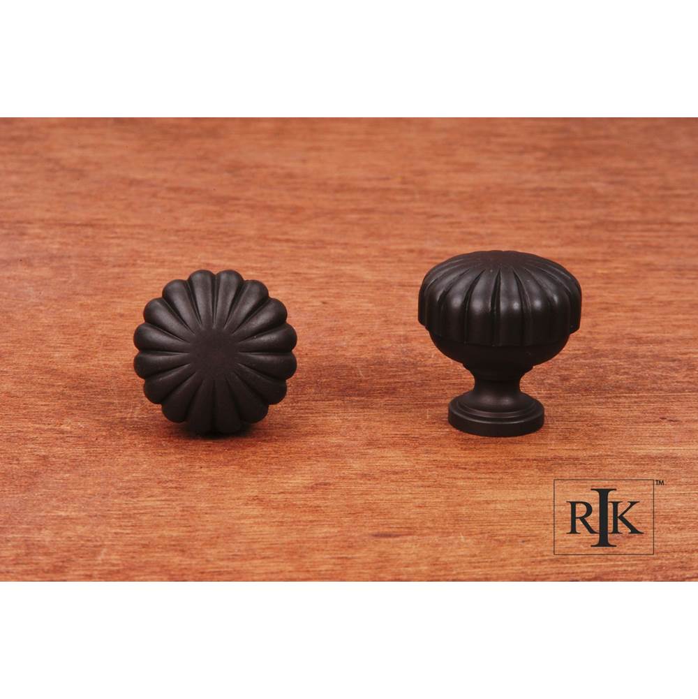RK International - Smooth Melon Knob - Oil Rubbed Bronze